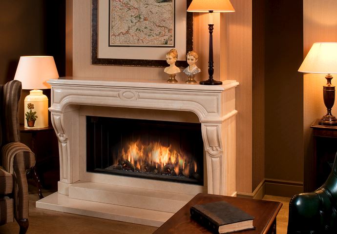 Foto: Wonennl natuurstenen schouw De Groot Kachels