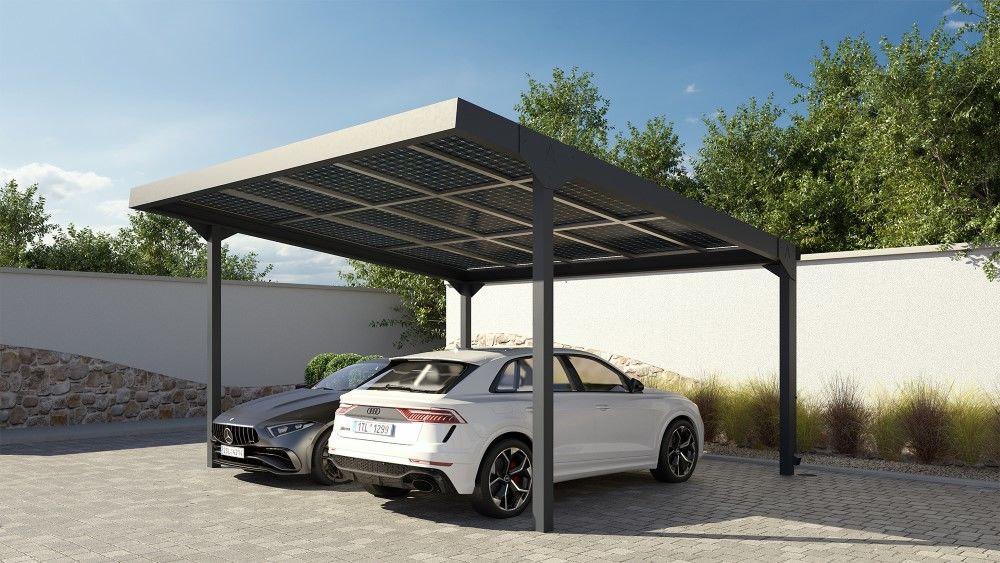 Foto: Wonenl Axess carport solar 15st gebruikte zonnepanelen