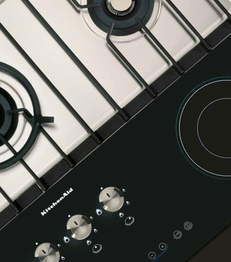 Foto: step kookplaat kitchenaid gas inductie 1