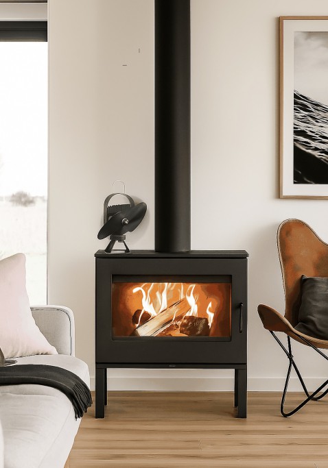 Foto : “De voordelen van een kachelventilator: sneller warm, minder hout”