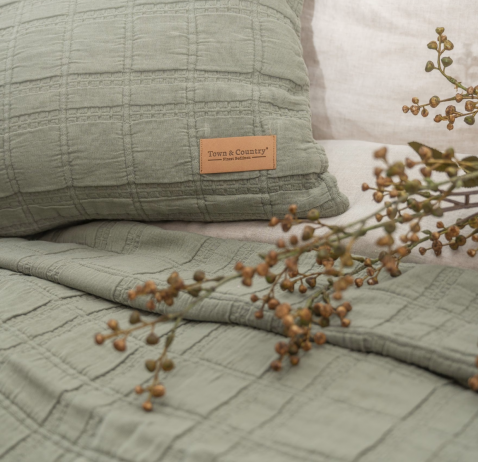 Foto : Camden Sprei – Stoere Groene Comfort