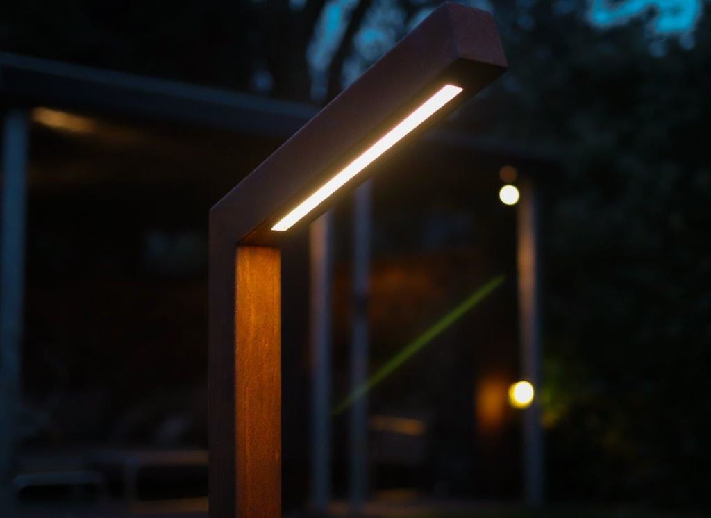 Foto: Zeno Lamppost Lantaarnpaal corten Pollerleuchte outdoor design light  3 