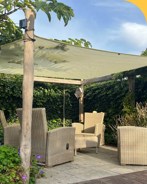 Foto : Schaduw in de tuin voor kinderen