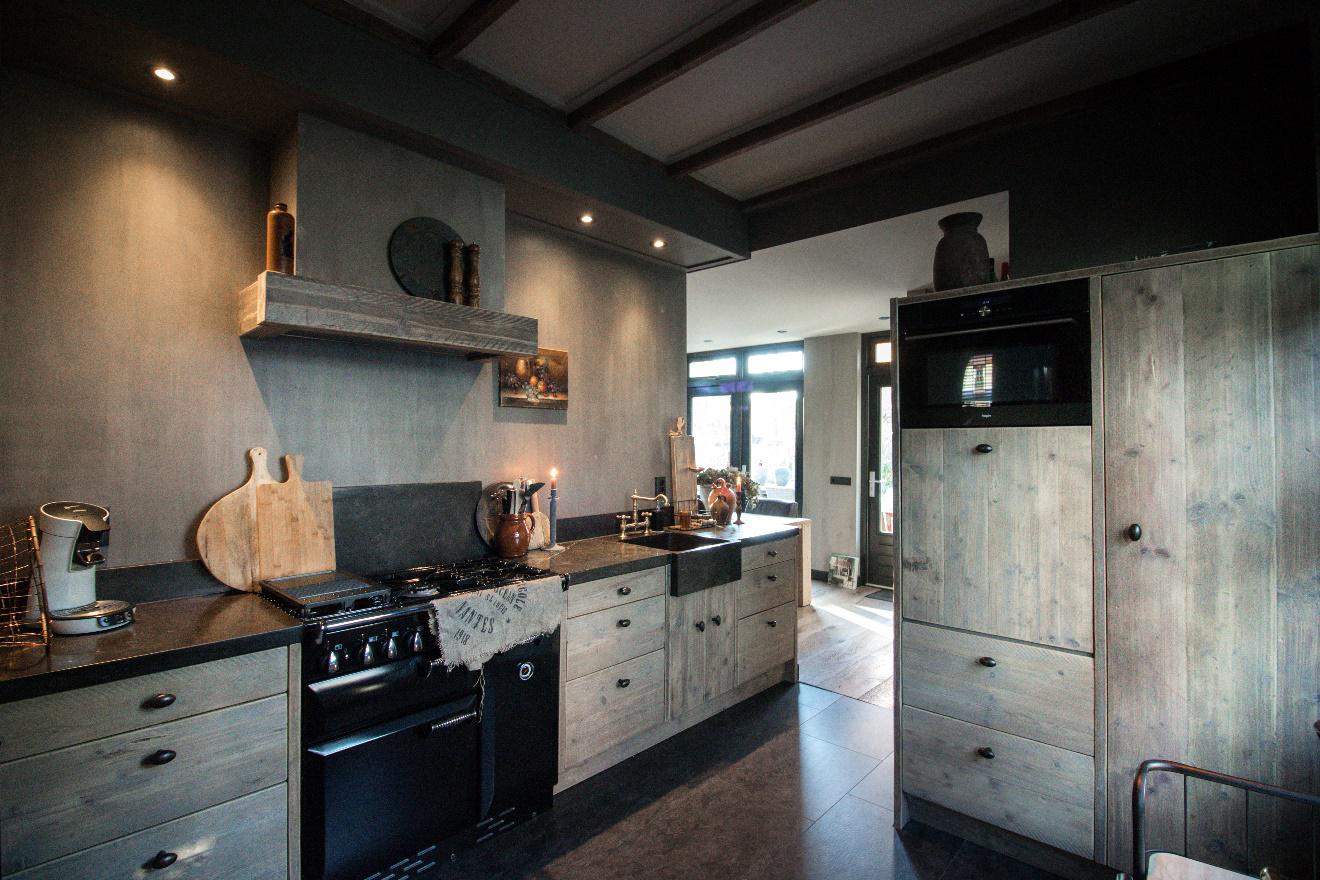 Foto: Landelijke Steigerhouten Keuken Esgrado 1