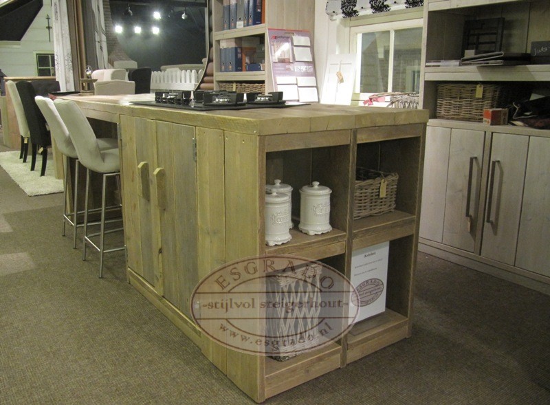 Foto: kookeiland rvs barkrukken foto 1