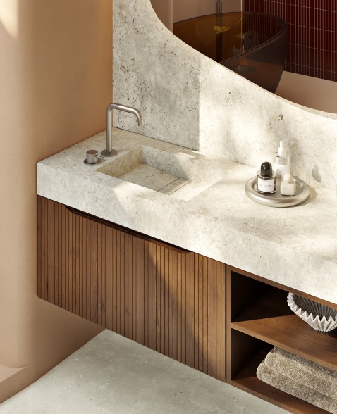 Foto : Amber Embrace: Warme Elegantie met Krachtig Contrast