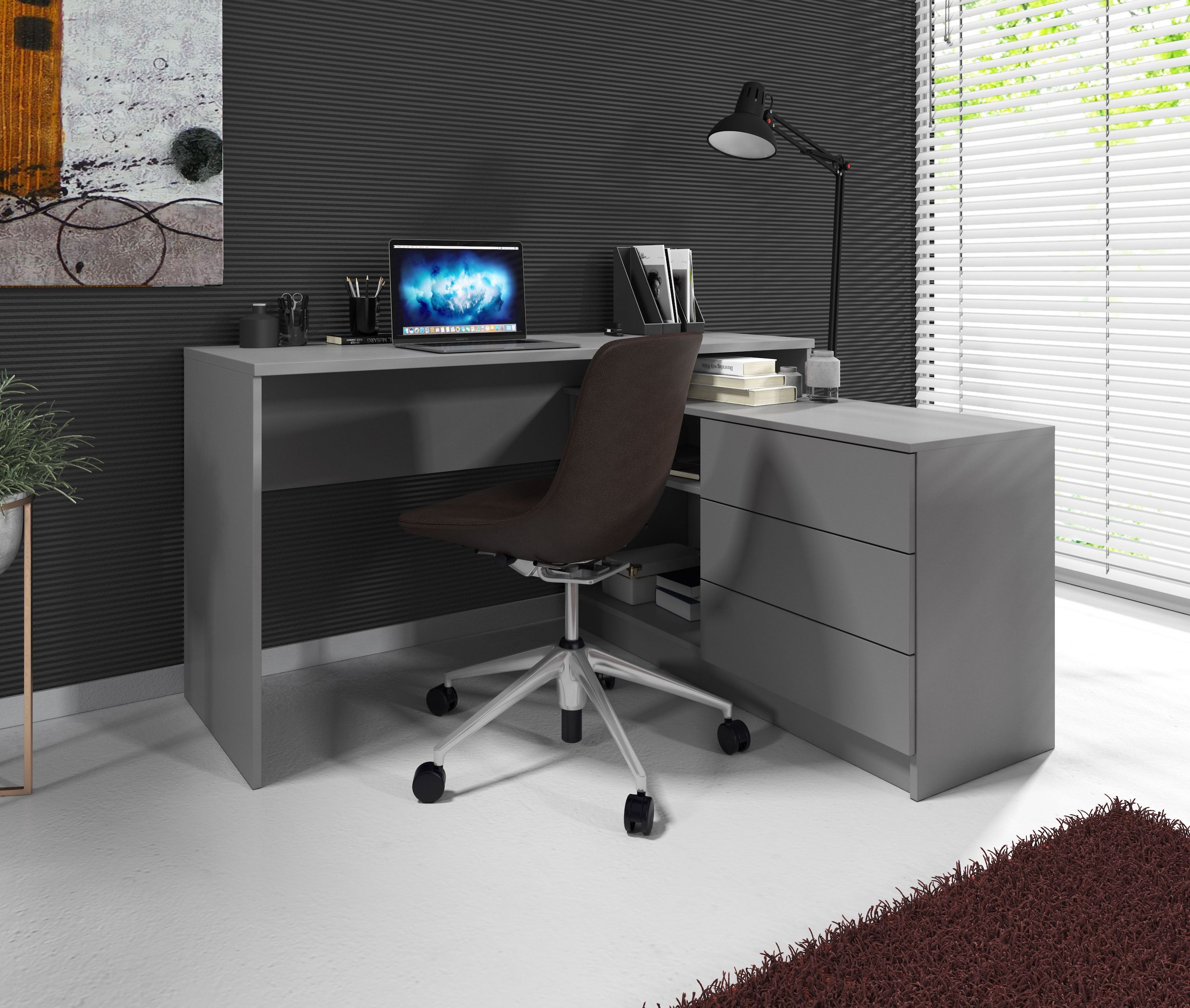 Foto: bureau tammy grijs 138cm