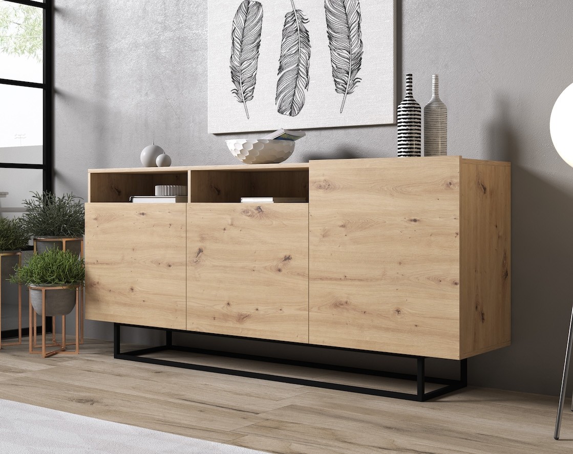 Foto: dressoir eos   eiken   180 cm