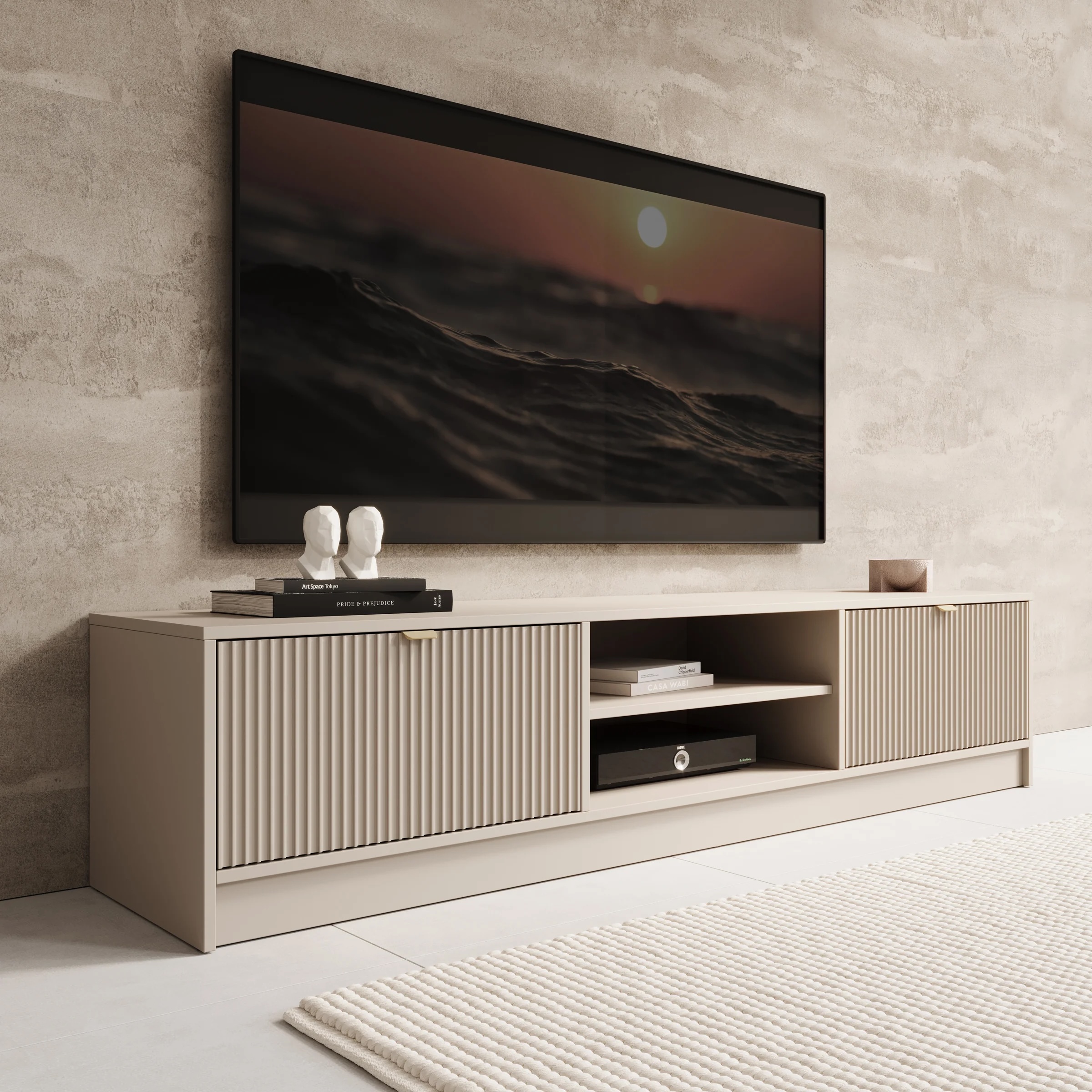 Foto: Tavares TV Meubel Beige 180x40x40cmmeubella
