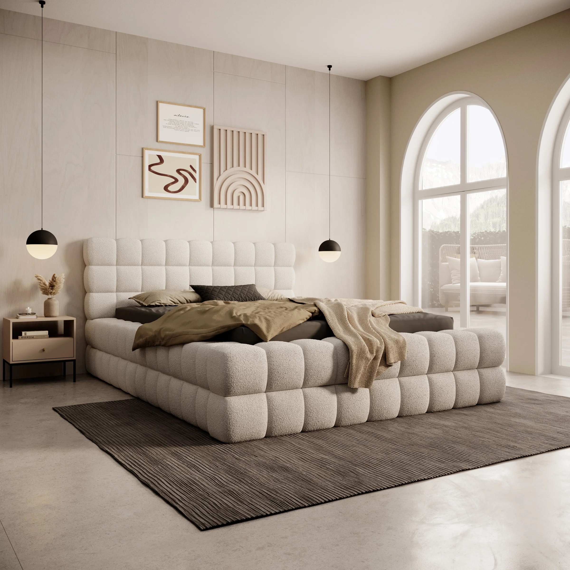 Foto : Boxspring of bedframe: wat is het verschil en wat kies jij?
