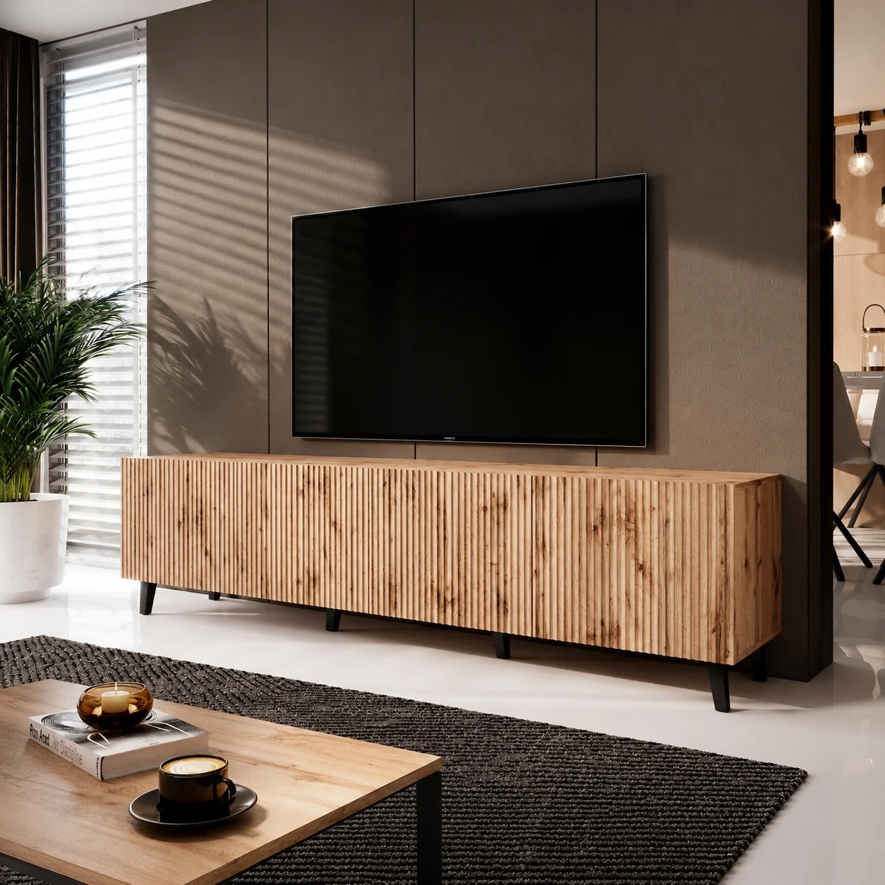 Foto: Vintar TV Meubel Eiken 201 cm meubella