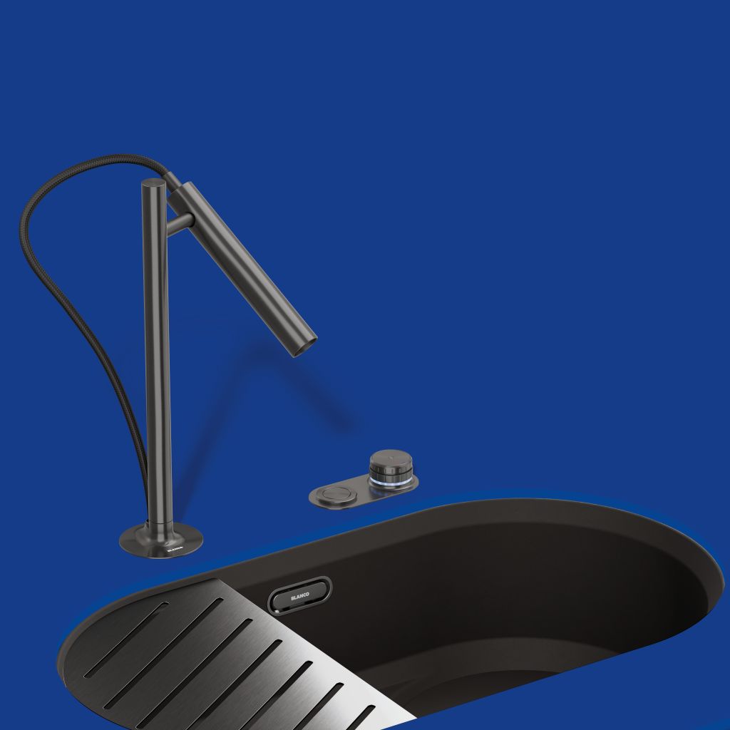 Foto: Wonennl Blanco UNIT BPT BES LUNEOO S PVD satin dark steel TOP GRID 470090 02A CMYK g C Web PPT JPG Highres Logo Award Picto 236324