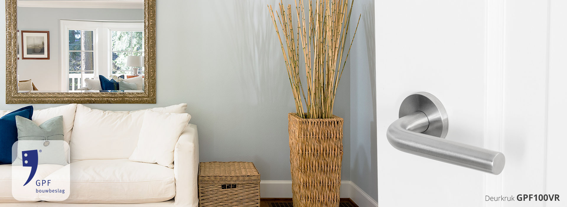 Foto: Sfeerimpressie GPF100VR deurkruk op rozet