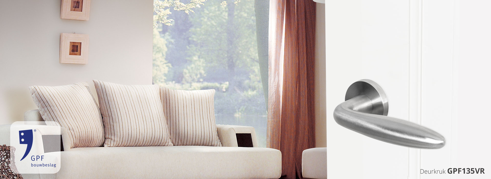 Foto: Sfeerimpressie GPF135VR deurkruk op rozet