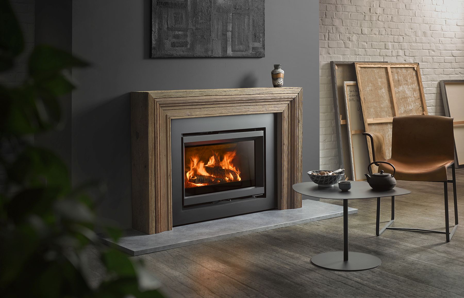 Foto: stuv 6 insert bois cheminee ambiance 5423
