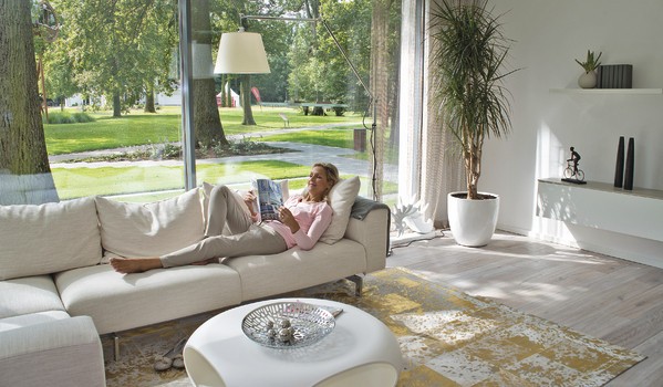 Foto: Energie Spaar Woning WeberHaus woonkamer