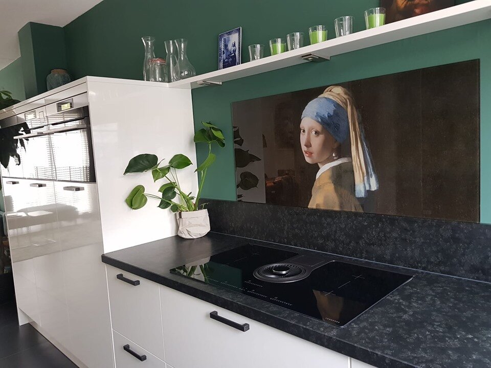 Foto: parel meisje wonen nl keuken achterwand 2