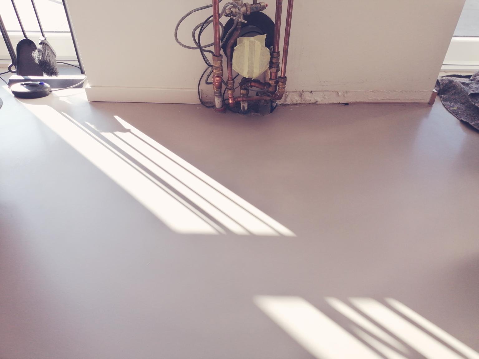 Foto: gietvloer herstel