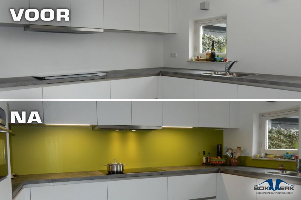 Foto: Wonennl 04 bokmerk keuken achterwand pistache voor na 960x640