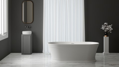 Foto : Design ligbad Heritage met retro uitstraling