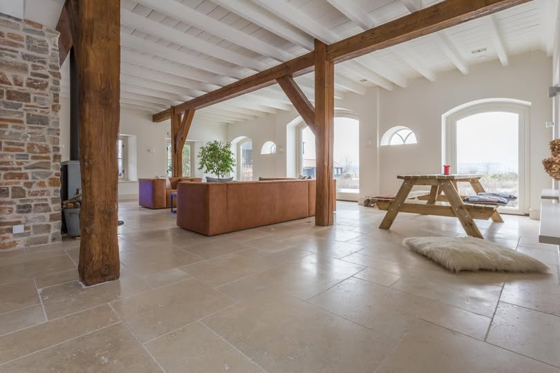 Foto:  kersbergen nl travertin vloer turks travertin wonen nl