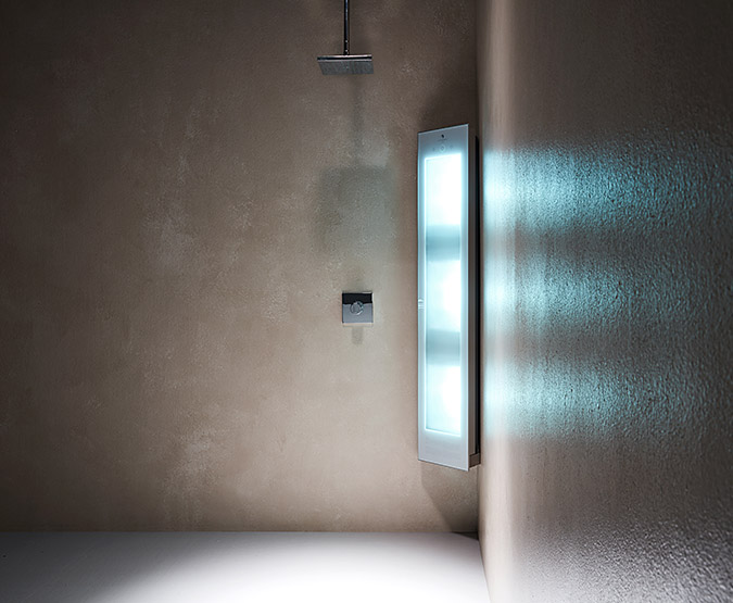 Foto: polaroid Sunshower Combi White douche zonlicht badkamer badenplus