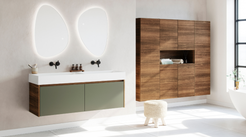 Foto : Slim meer opbergruimte creëren in je badkamer