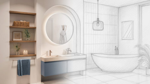 Foto : Zelf je badkamer indelen met de 3D-ontwerptool