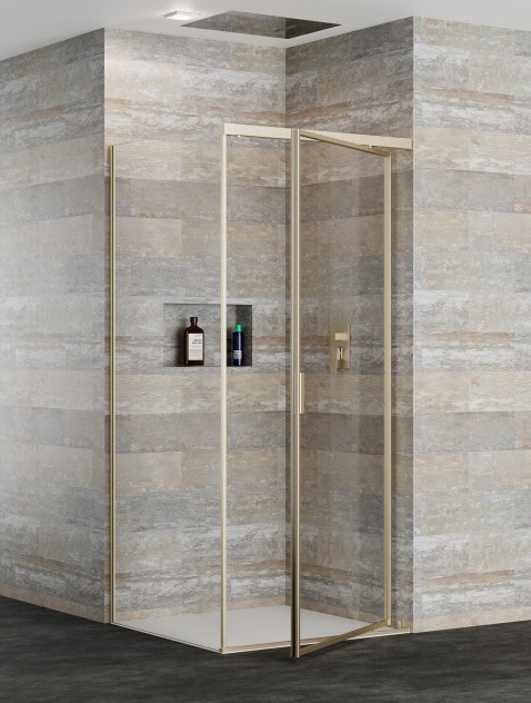 Foto : Een elegante draaideur voor een moderne badkamer