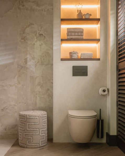 Foto : Een oase van rust met een Japandi badkamer
