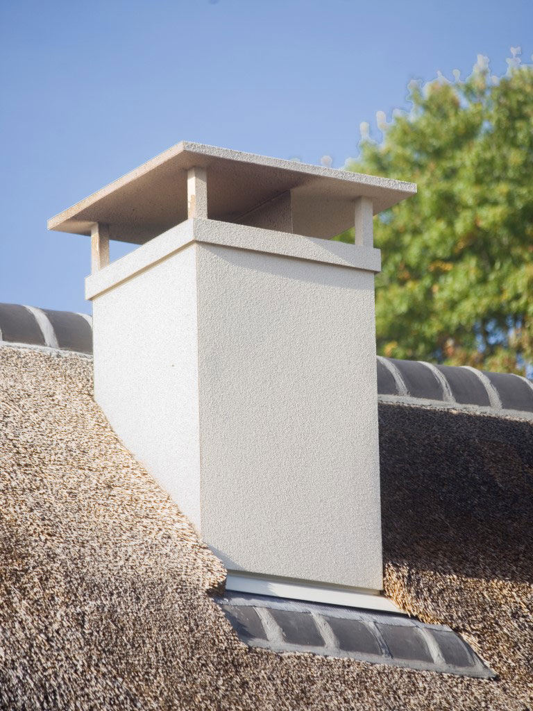 Foto: Poujoulat rookkanaal Prefab sierpleister (Medium)