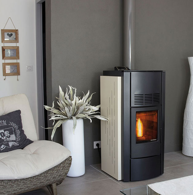 Foto : AIRWOOD Alliance van Poujoulat: slimme warmte uit je pelletkachel