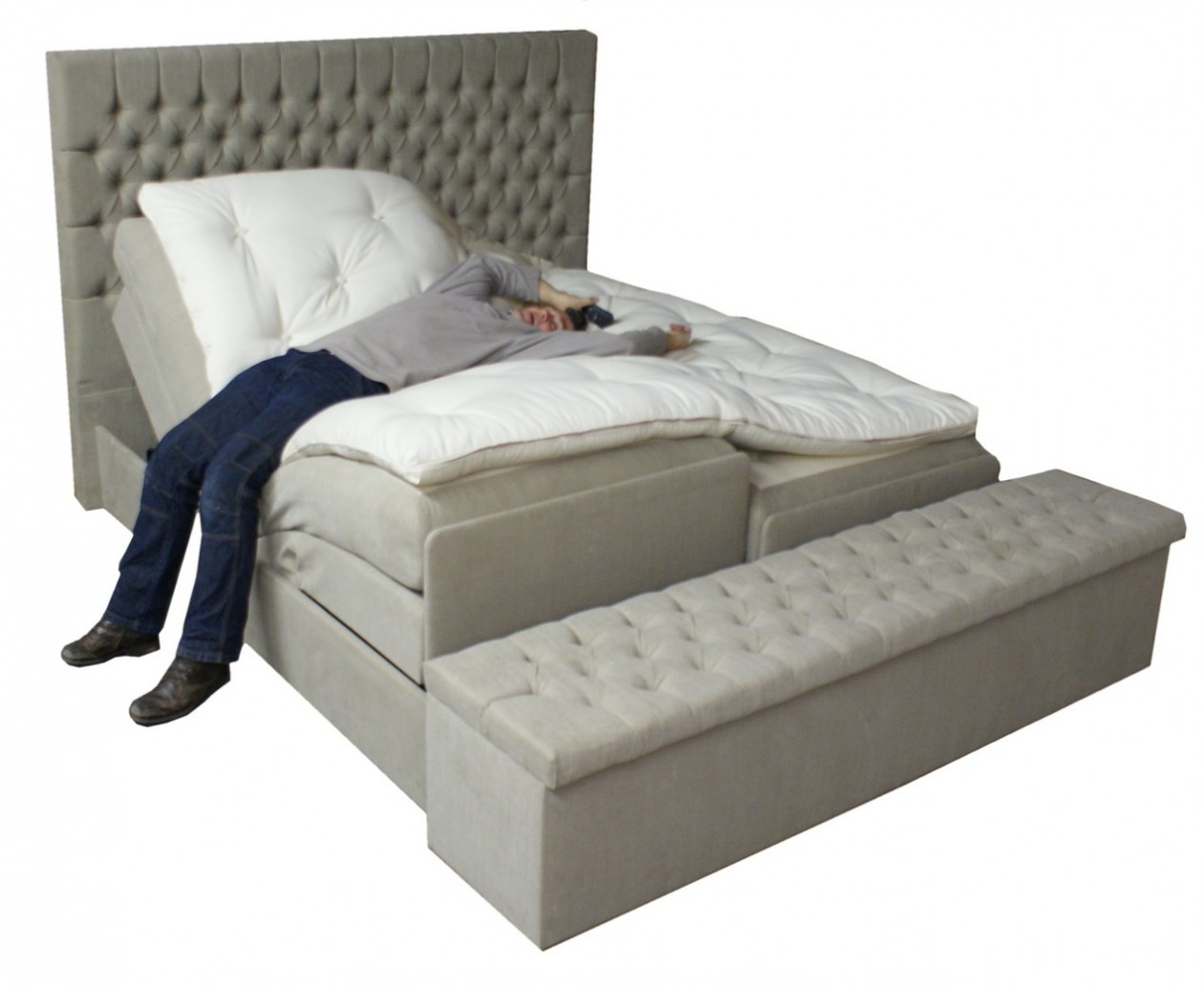 Foto: w3 capiton boxspring test laag