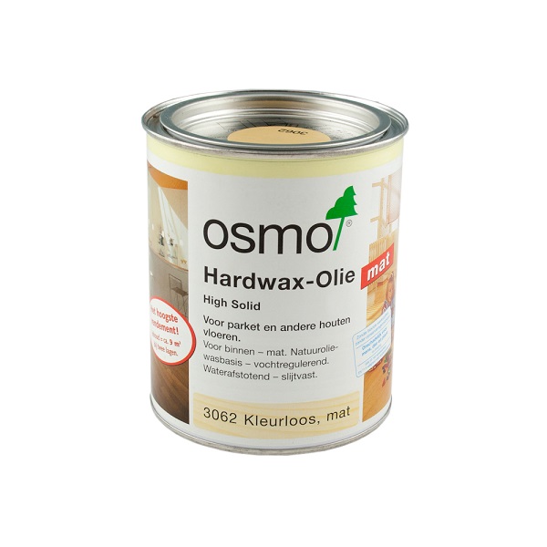 Foto: OSMO 3062 Hardwax olie Kleurloos, Mat 0.375L