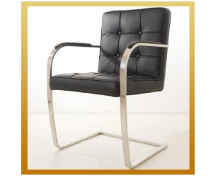 Foto: Design eetkamerstoel Bauhaus Deluxe zwart (goudpresentatie) 308 248