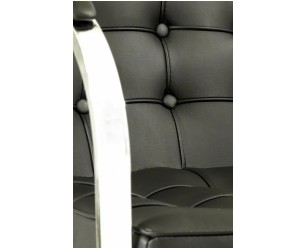 Foto: Design eetkamerstoel Deluxe IX zwart detail voorkant 308 248