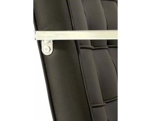 Foto: Design eetkamerstoel Deluxe IX zwart detail zijkant 308 248