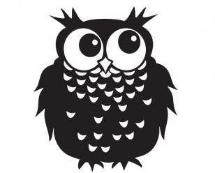 Foto: Raamsticker drie uiltjes Lipdus 1 308 248