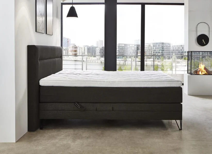 Foto: Boxspring Mondriaan Key Collection zonder voetbord zijkant