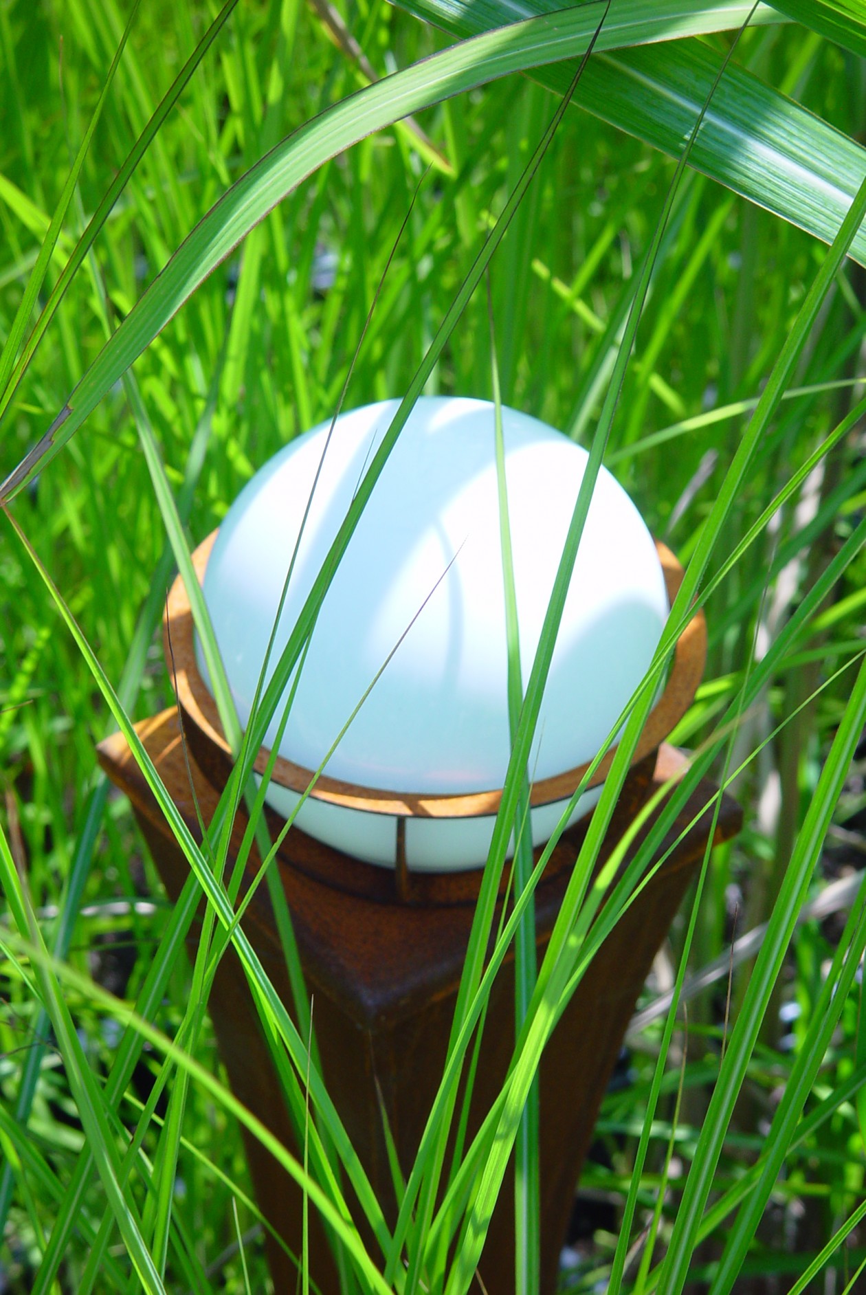 Foto: w3 Milano cortenstaal staand buitenlamp