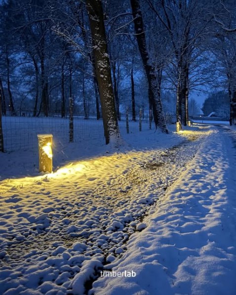 Foto : Timberlab’s licht schittert bij elke temperatuur