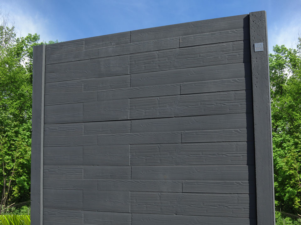 Foto: Betonschutting hout design  deluxe