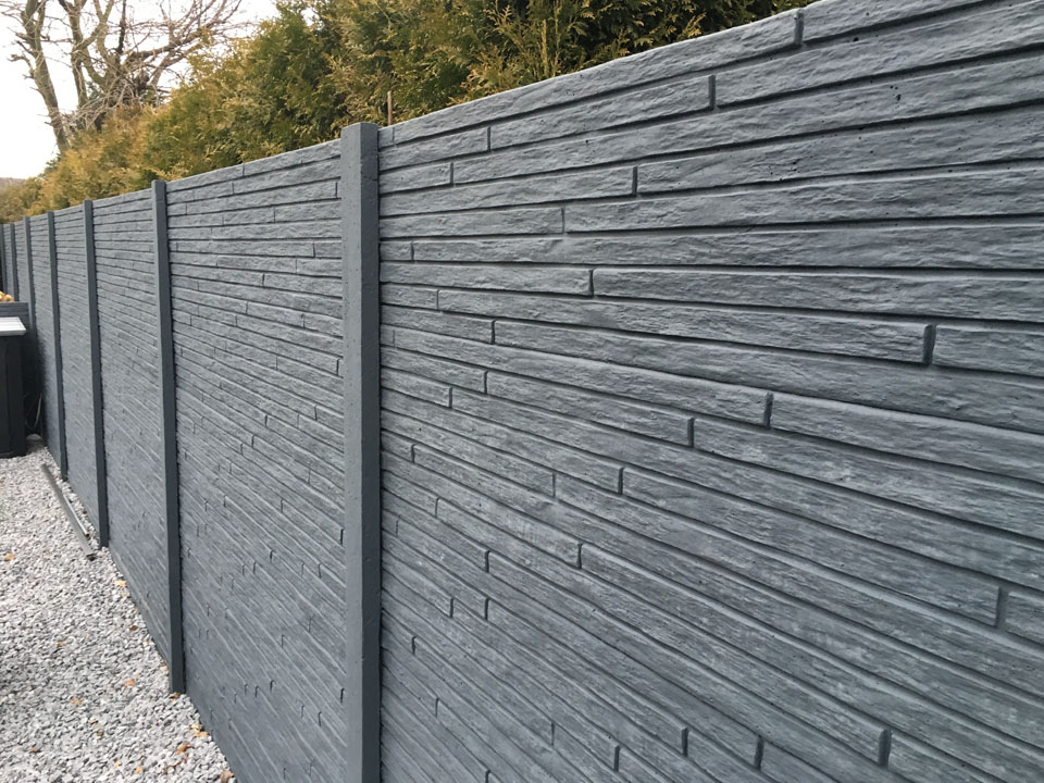 Foto: Betonschutting steen design  slate