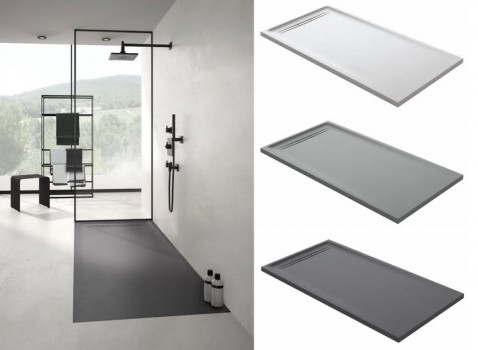 Foto : Bad eruit, douche erin: Geberit Sestra douchevloeren op maat