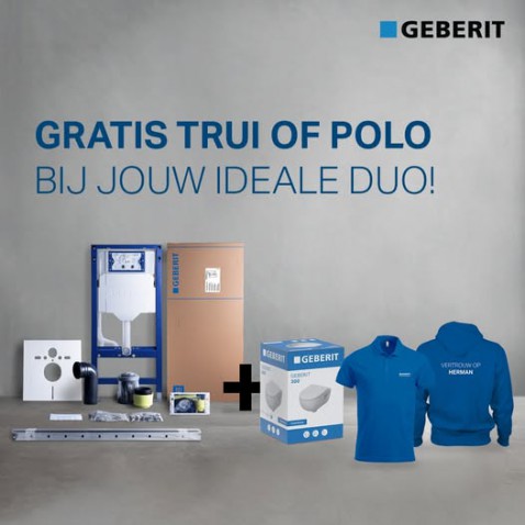 Foto : Geberit Duofix systeemprofiel set + WC Pack – ontvang tijdelijk een cadeau