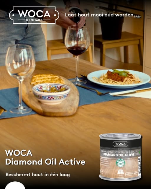 Foto : WOCA Diamond Oil Active: Duurzame bescherming voor je hout