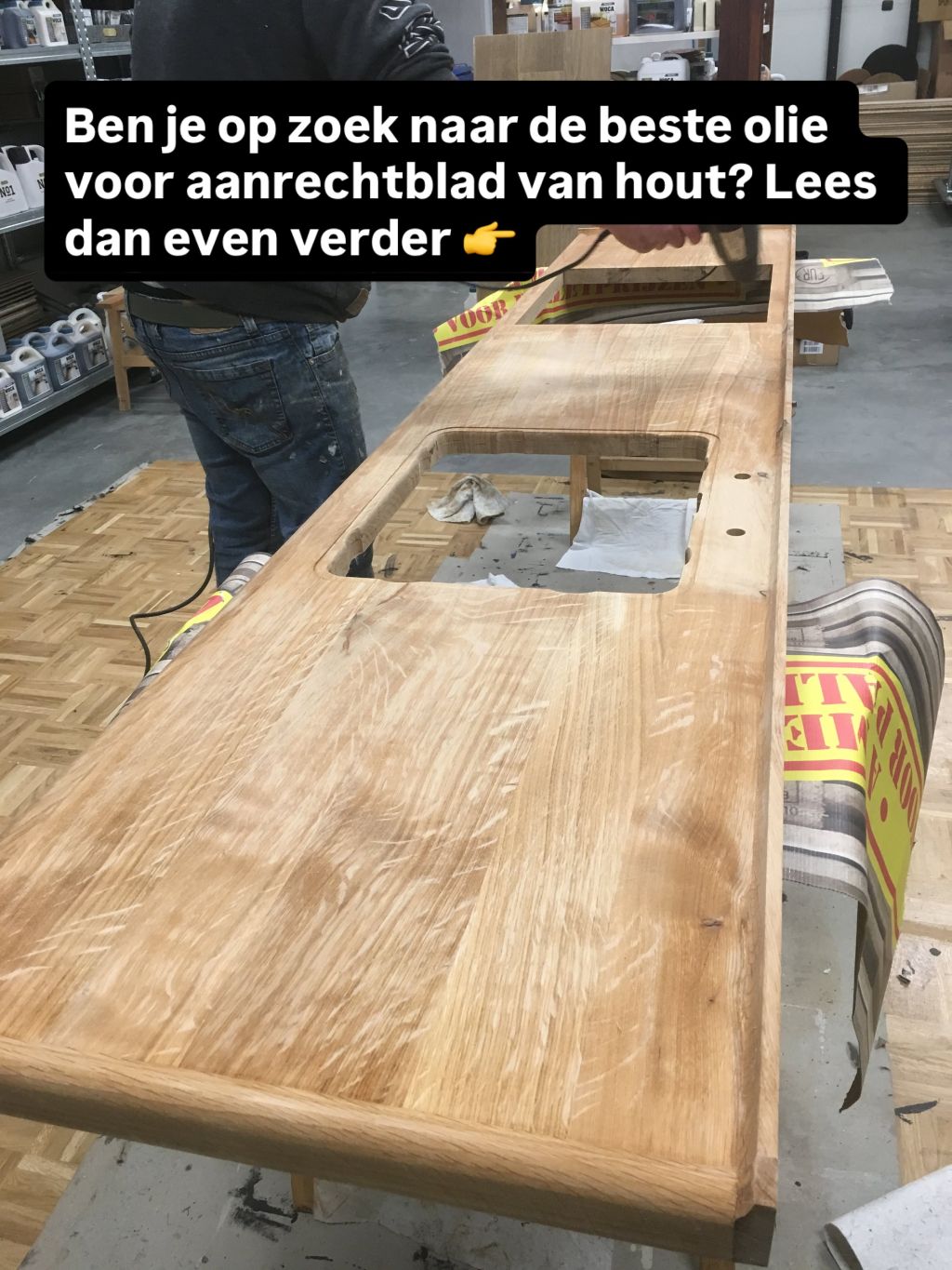 Foto: houtenwerkblad wonen nl woca