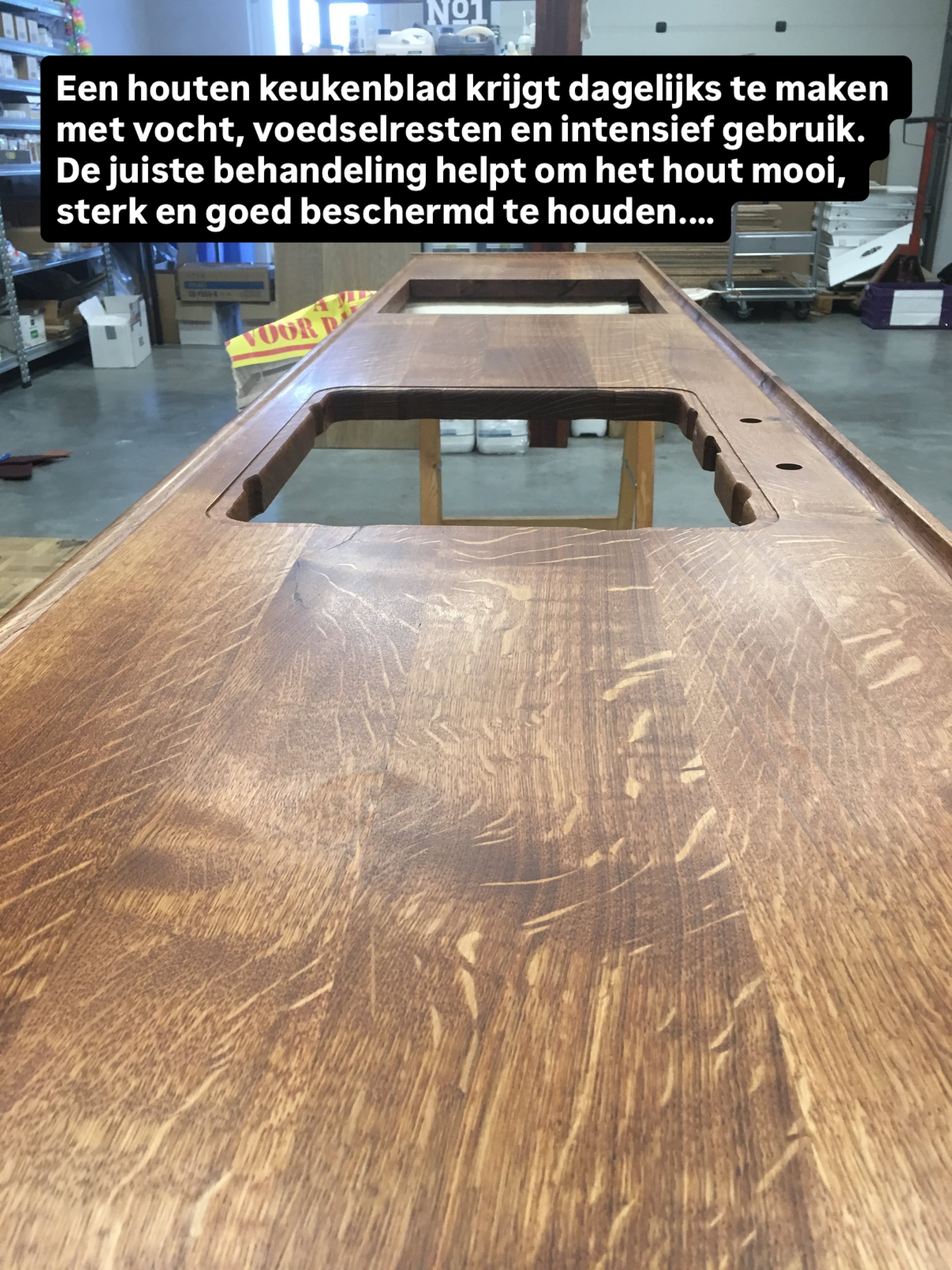 Foto: woca nederland wonen nl houten werkblad