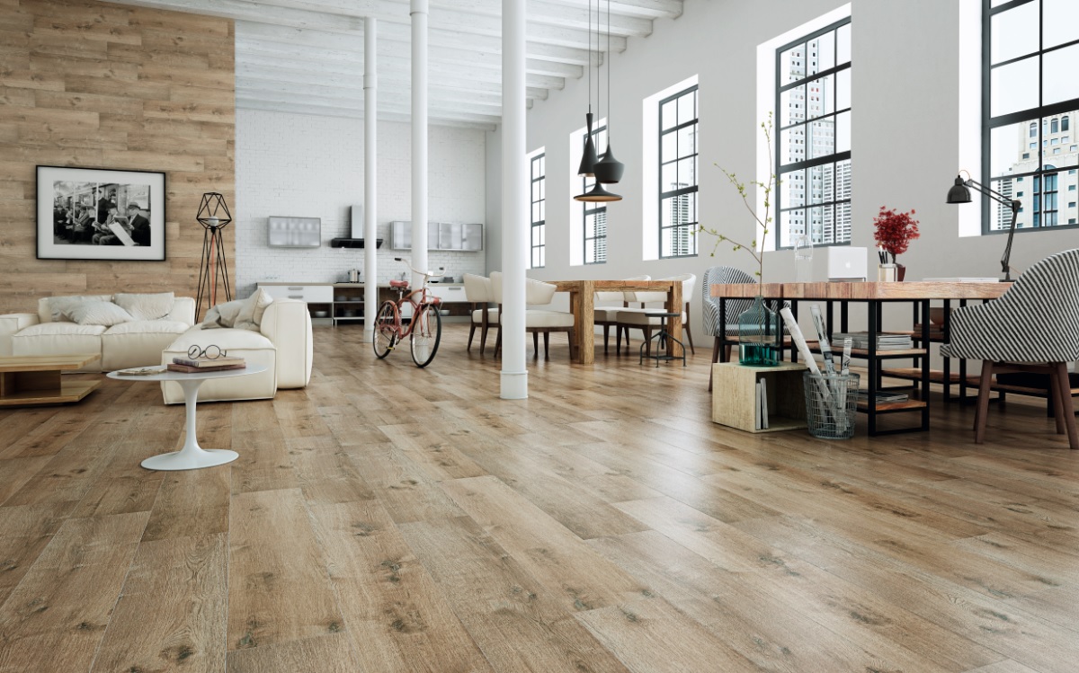 Foto: Keramisch parket Merbau Viejo 23,3x120 impressie