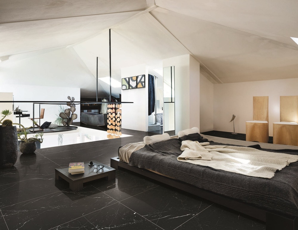 Foto: Nibo Stone keramische tegels slaapkamer  4 